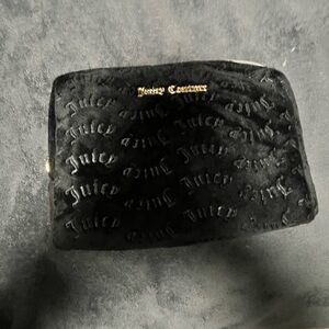 Juicy Couture Black Velvet Makeup Bag